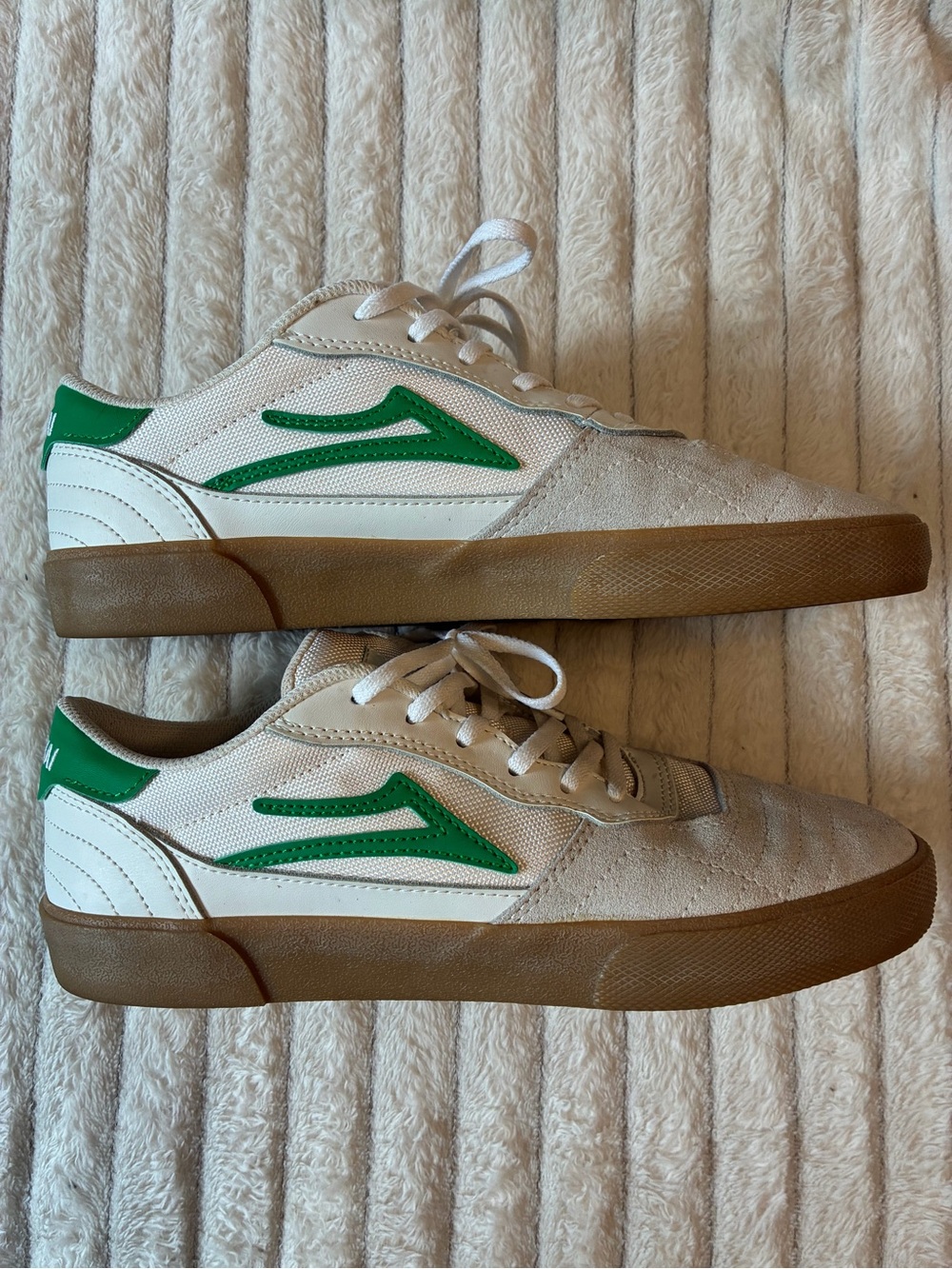 Lakai Sneakers | Men's Size 10.5 | White & Green